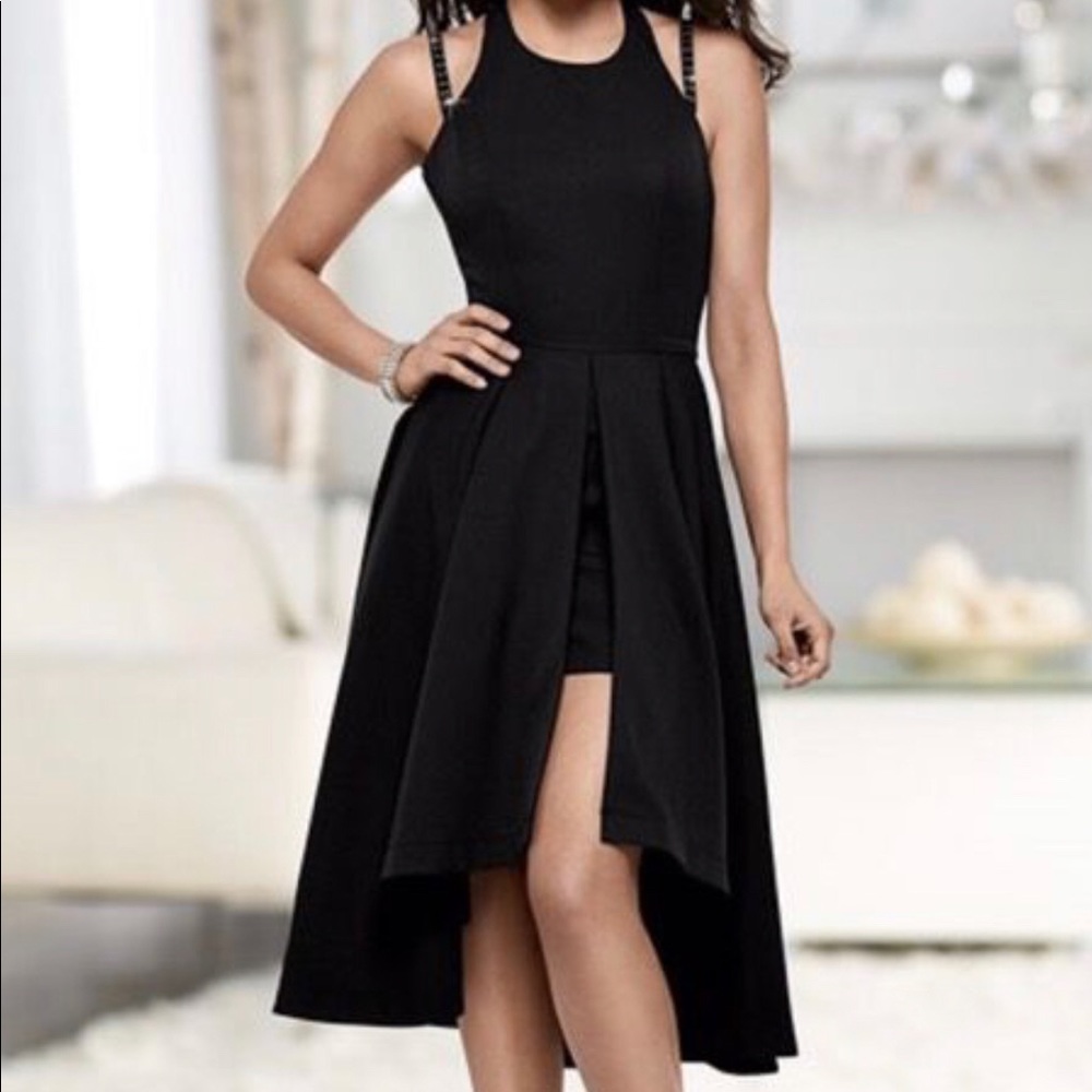 Black High Low Cocktail dress - size 6